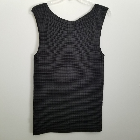 Calvin Klein Women's Top Size S/M Small Medium Black Sleeveless Textured Stretch - Picture 5 of 9